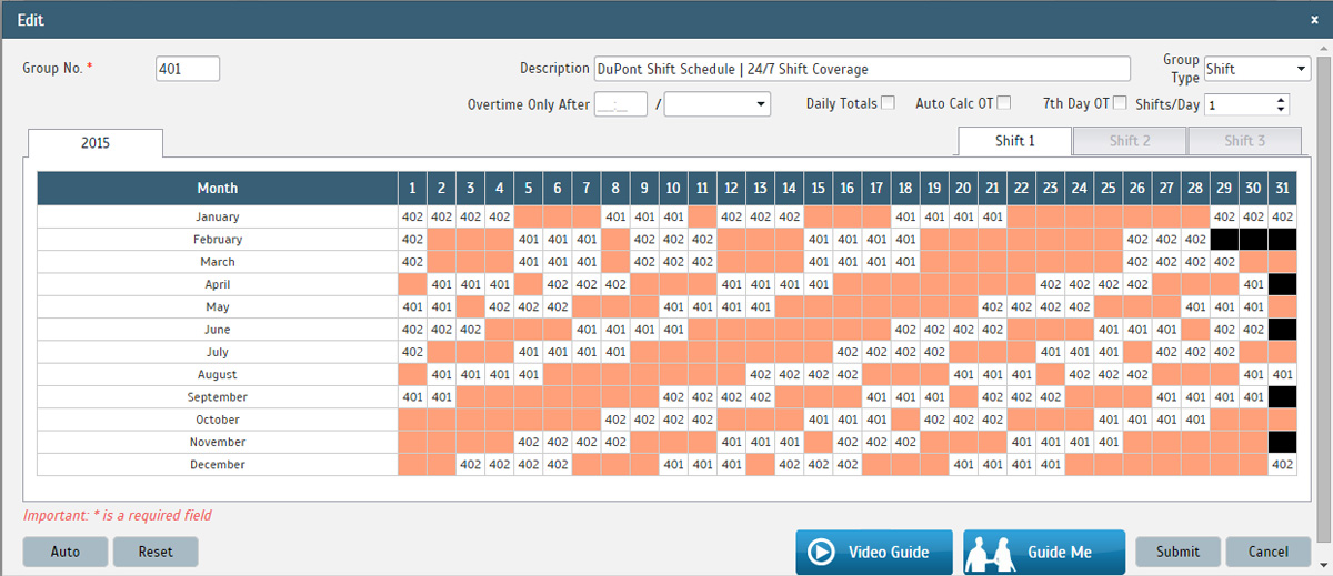 12 Hour Rotating Shift Schedule Calendar Planner Template Free