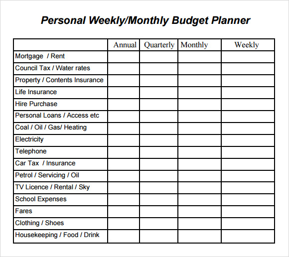 Printable Budget Planner Uk Planner Template Free